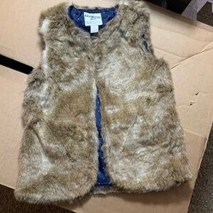 Vintage OshKosh Bgosh Faux Fur Vest kids